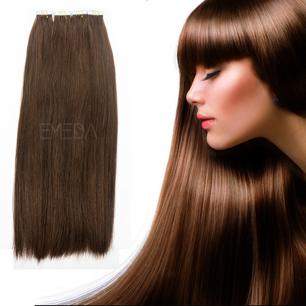 Grade 10A virgin brazilian tape in hair extensions YJ